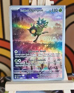 Pokemon TCG Teal Mask Ogerpon SVP123 Black Star Promo Card NM Condition - Image 1