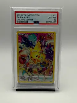 Pokemon TCG - Pikachu (Secret) 160/159 Crown Zenith Holo - Gem Mint PSA 10 - Image 1