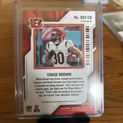 2023 Panini - Contenders Optic Chase Brown Rookie Of The Year On Card Auto /99 - Image 2