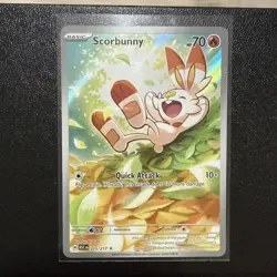 Pokemon Scorbunny 225/217 Illustration Rare - Ascended Heros ASC English IR - Image 1
