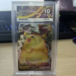 Pokemon SWSH Vivid Voltage Pikachu VMAX Full Art 044/185 Ace 10 Gem Mint - Image 1