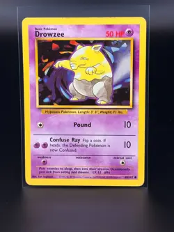Drowzee 49/102 Base Set - Common - Pokemon Card TCG - WOTC - Image 1