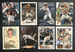Buster Posey Baseball Card Lot 8 Different Cards Topps Bowman Ginter SF Giants - Image 1