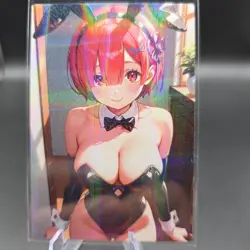 Ram Re Zero Anime Waifu Card Doujin ACG Goddess Holo - Image 1