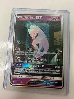 Mewtwo GX - 78/73 - Pokemon Shining Legends Sun & Moon Secret Rare Card HP - Image 1