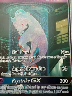 Mewtwo GX - 78/73 - Pokemon Shining Legends Sun & Moon Secret Rare Card HP - Image 2