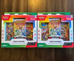 2 NEW Pokemon First Partner Series 1 Illustration Collection - Image 1
