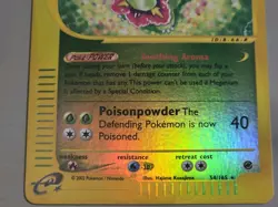 Pokemon Base Set Expedition # 54/165 Reverse Holo MEGANIUM ""Rarely Touched"" - Image 3