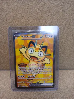 POKEMON MEOWTH EX FULL ART# 107/088 MEGA EVOLUTION PERFECT ORDER NM-M - Image 1