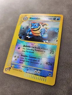 Pokemon TCG Blastoise 36/165 Reverse Holo Rare Expedition Base Set - LP - Image 2