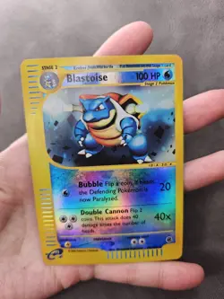 Pokemon TCG Blastoise 36/165 Reverse Holo Rare Expedition Base Set - LP - Image 4