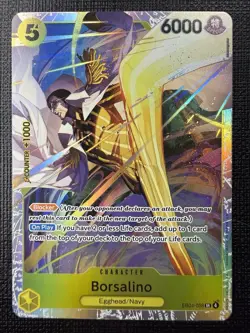 One Piece CCG Borsalino EB04-058 Egghead/Navy SR Foil Blocker 6000 NM - Image 1