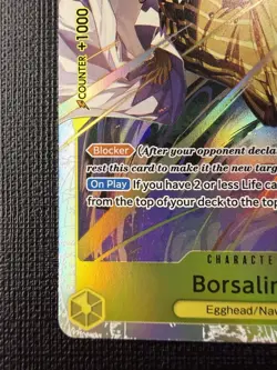 One Piece CCG Borsalino EB04-058 Egghead/Navy SR Foil Blocker 6000 NM - Image 4