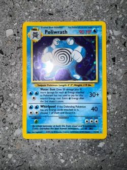 Pokemon TCG Cards Poliwrath 13/102 Base Set Holo Rare EXC-NM - Image 3