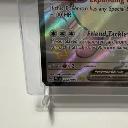Pokemon Card TCG - Wigglytuff ex 222/091 Shiny Ultra Rare Paldean Fates NM - Image 5