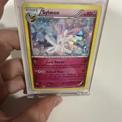 Pokemon Card TCG Sylveon 72/111 XY Furious Fists Cracked Ice Holo Rare 2014 - Image 2