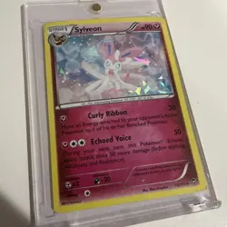 Pokemon Card TCG Sylveon 72/111 XY Furious Fists Cracked Ice Holo Rare 2014 - Image 3