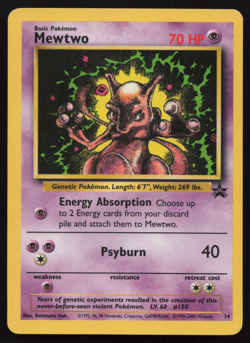 LP! Mewtwo Wotc Black Star Promo #14/53 Pokemon Card - Image 1