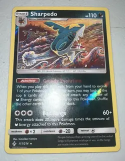 Pokemon TCG SM Unbroken Bonds Sharpedo 111/214 Regular Rare NM! - Image 1
