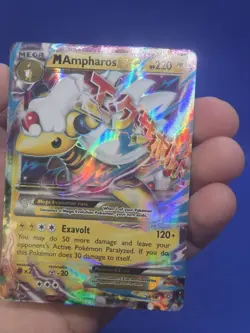 Pokemon XY Ancient Origins Mega M Ampharos EX 28/98 Ultra Rare NM - Image 2