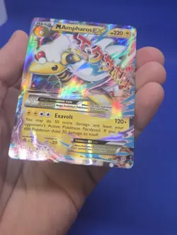 Pokemon XY Ancient Origins Mega M Ampharos EX 28/98 Ultra Rare NM - Image 3