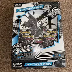 Pokemon TCG Scarlet and Violet Black Bolt Booster (5 Packs) & Folder Bundle - Image 1