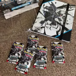 Pokemon TCG Scarlet and Violet Black Bolt Booster (5 Packs) & Folder Bundle - Image 3