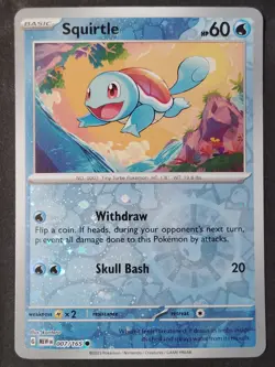 Squirtle 007/165 (Reverse Cosmos Holo) 151 Promo(Costco Exclusive), Pokemon 2023 - Image 1