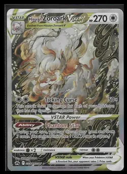Hisuian Zoroark VSTAR GG56/GG70 Holo Crown Zenith Galarian Gallery Pokemon NM - Image 2