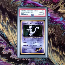 Pokemon Rocket's Mewtwo Gym 2 Holo PSA 10 Japanese #150 SWIRL 💫 - Image 1