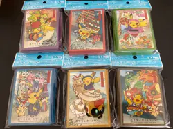 Set of 6 Pokemon Center Tohoku 2025 Limited Deck Shield Card Sleeves Japan NEW - Image 1