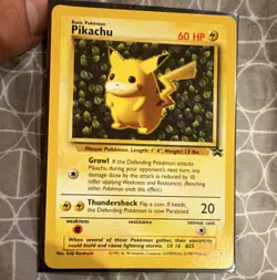 Pokemon TCG Pikachu Wizards Black Star Promos Rare 1 Basic 60 HP WotC 1999 - Image 1