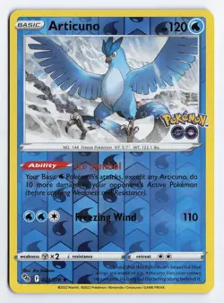 Articuno 024/078 Pokemon GO Holo Rare Reverse Holo NM (FREE S&H) - Image 1