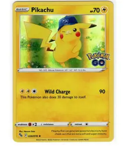 Pikachu (28) Holo Pokemon GO 028/078 (FREE S&H) - Image 1