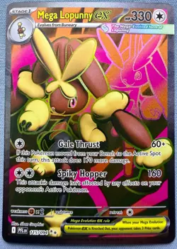 Mega Lopunny EX 115/094 - NM - Me02: Phantasmal Flames Holo Pokemon TCG - Image 1