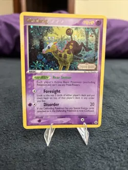 2006 Pokemon Girafarig 16/92 Reverse Holo EX Legend Maker Rare LP - Image 1