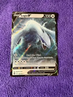 Pokemon TCG - Lugia V - 138/195 - Silver Tempest - NM Holo - Image 1