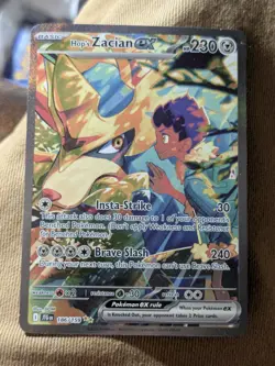 Pokemon TCG Hop's Zacian ex SIR - SV09: Journey Together 186/159 NM - Image 1