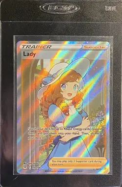 Lady Full Art UR 193/196 Pokemon TCG SWSH Lost Origin Ultra Rare Trainer NM - Image 4