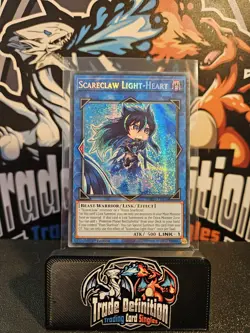MP23-EN136 Scareclaw Light-Heart Prismatic Secret Rare 1st Edition YuGiOh - Image 1