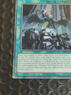 Yu-Gi-Oh Forbidden Droplet RA01-EN064 Quarter Century Secret Rare 1st Edition - Image 4