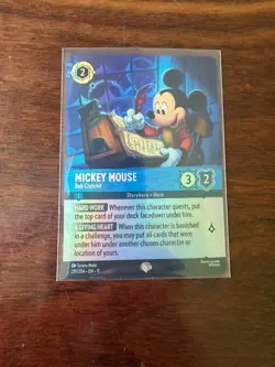 Disney Lorcana Winterspell - Mickey Mouse Bob Cratchit Epic Foil #219/204 - Image 1