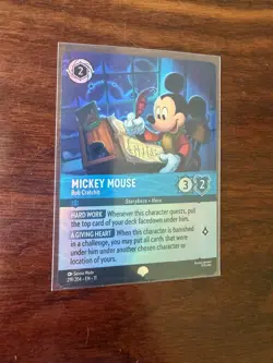 Disney Lorcana Winterspell - Mickey Mouse Bob Cratchit Epic Foil #219/204 - Image 2