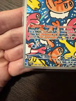 Tatsugiri 186/167 Illustration Rare Twilight Masquerade Pokemon Card NM - Image 4