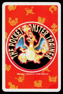 Charmander Ace of Clubs Pokemon Red Playing Card Damaged - Image 2