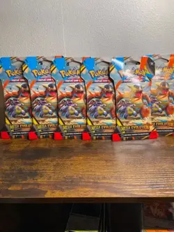 6x Pokemon Trading Card Game TCG Mega Evolution Sleeved Booster Pack Sealed NEW - Image 1