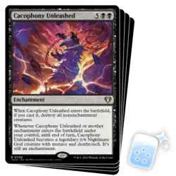 CACOPHONY UNLEASHED (COMMANDER DECK) X4 Commander Masters Magic MTG MINT CARD - Image 1