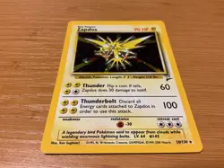 NEW POKEMON BASE SET 2 HOLO CARD #20 OF 130 "ZAPDOS" - Image 1