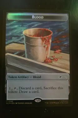 Blood Token (Rainbow Foil) Secret Lair Drop SLD Foil - Image 1
