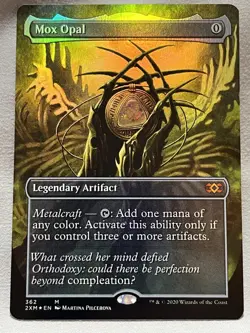 Mox Opal (Borderless) Double Masters Foil NM Excellent Condition Magic - Image 1